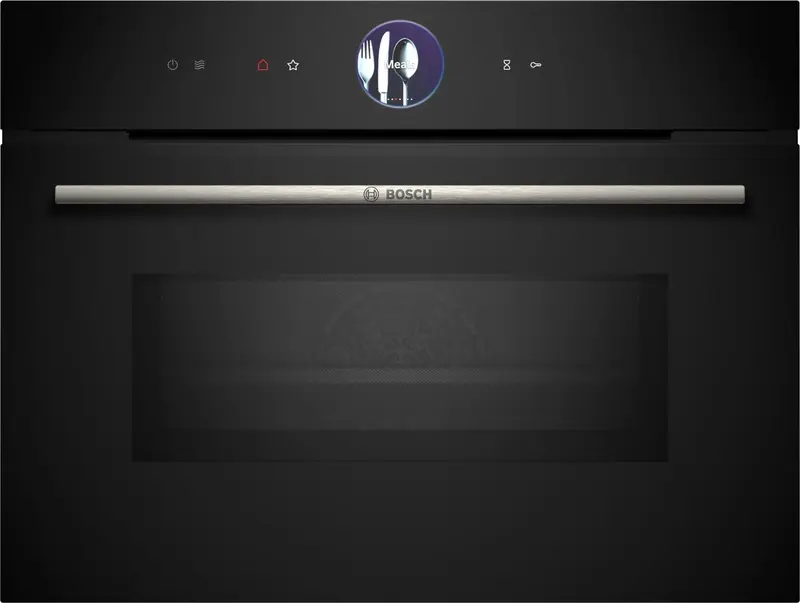 Bosch CMG7361B1 - Serie 8 - Compacte inbouwoven met magnetron - 60 cm x 45 cm - Air Fry-functie: voor perfect en gezonde gefrituurde gerechten - eenvoudige reiniging van de oven - Home Connect