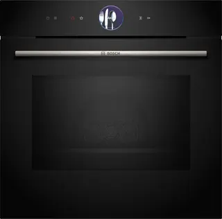 Bosch HMG776KB1 - Serie 8 - Inbouwoven met magnetron - 60 cm x 60 cm - Air Fry-functie: voor perfect en gezond - Eenvoudig te reinigen met pyrolytische zelfreiniging - Home Connecte gefrituurde gerechten