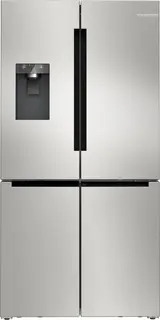 Bosch KFD96APEA - Serie 6 - Amerikaanse koelkast - French door - No Frost - nooit meer ontdooien - IJs- en waterdispenser met vaste wateraansluiting - VitaFresh XXL 0°C: houd etenswaren langer vers met extra ruime vershoudlades - RVS