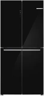 Bosch KMC85LBEA Serie 4 - Amerikaanse koelkast - Vrijstaand - 547 l - E label - Zwart - 38 dB - No Frost