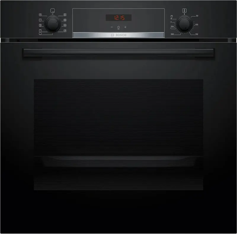 Bosch HBA534EB3 Serie 4 - Inbouwoven - 71 l - 3400 W - Zwart - Zelfreinigend Hydrolytisch - Kinderslot