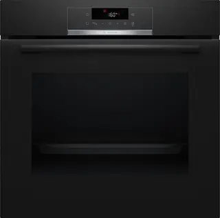 Bosch - HBA571BB3 - Serie 4 - Inbouwoven - Eenvoudig te reinigen met pyrolytische zelfreiniging - Air Fry-functie: voor perfect en gezonde gefrituurde gerechten - Zwart - Energielabel A