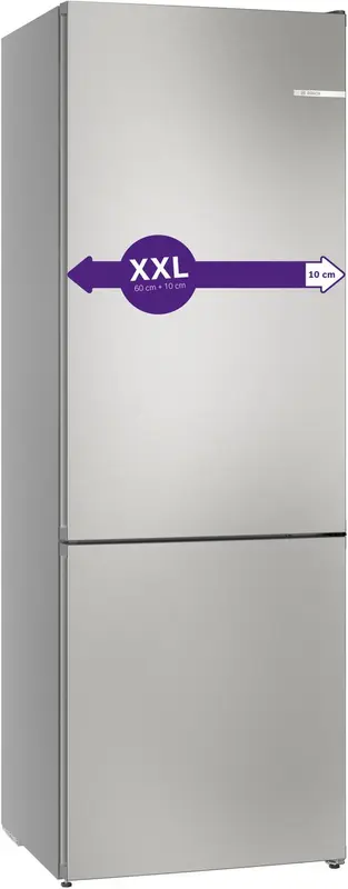 BOSCH KGN492IAF - Koel-vriescombinatie - breedte 70 cm - hoogte 203 cm - inhoud 440 l - NoFrost