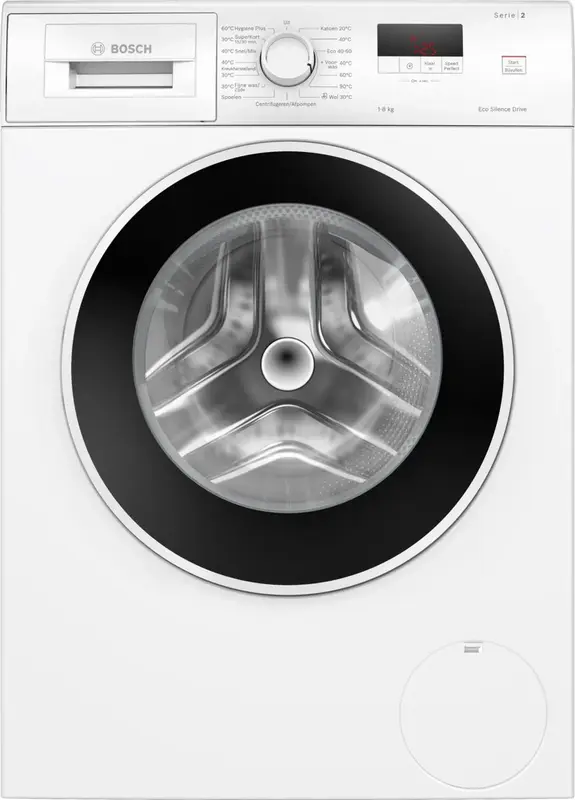 Bosch Serie 2 WGE0340SNL wasmachine Voorlader 8 kg 1400 RPM Wit