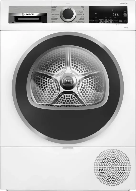 Bosch WQG233DLFG Serie 6 Warmtepompdroger – 8 kg– SelfCleaning Condenser – Stil & Zuinig