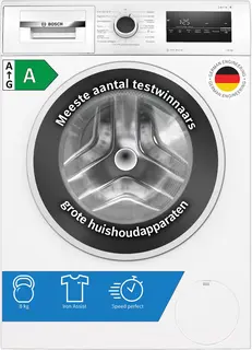 Bosch WAN2827BNL - Serie 4 - Wasmachine met stoom - 1400 rpm - Energielabel A - 8 KG - Iron Assist: vermindert kreukels tot 50% - SpeedPerfect: perfect schoon tot wel 65% sneller. - Stil
