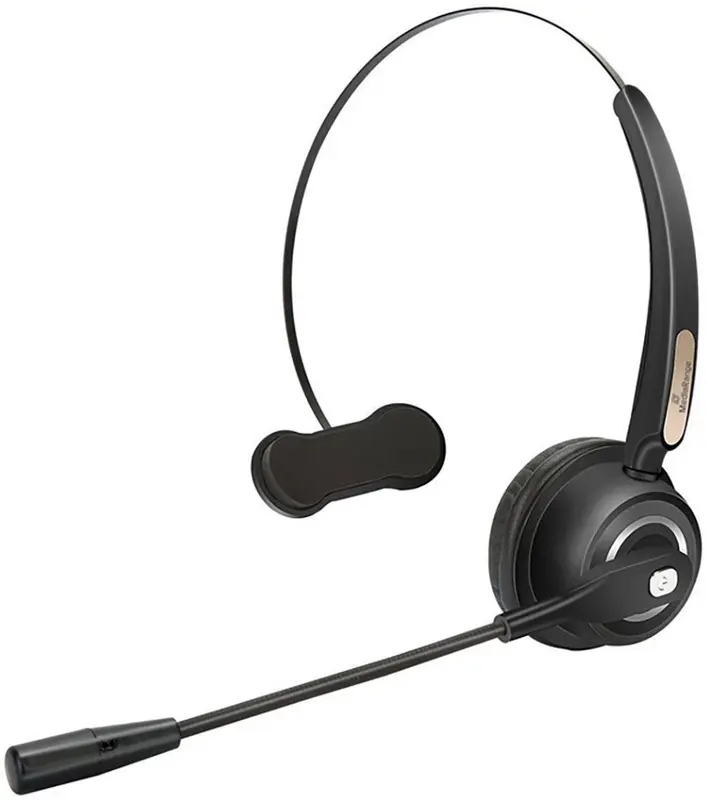 MediaRange, Draadloze mono Bluetooth headset met microfoon voor handsfree gebruik, Zwart