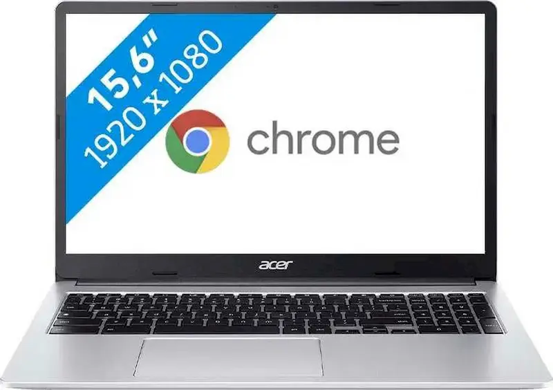 Acer Chromebook 315 2025 - Intel Celeron N4500 - 15,6 inch - 4 GB / 64 GB - Zilver