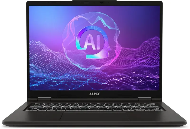 "MSI Venture 14 AI A2HMG-023NL Intel Core Ultra 7 255H Laptop 35,6 cm (14"") Full HD+ 16 GB DDR5-SDRAM 512 GB SSD Wi-Fi 6E (802.11ax) Windows 11 Pro Grijs"