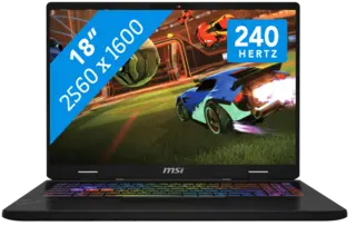 MSI Crosshair A18 HX - AMD Ryzen 7 8840HX - GeForce RTX 5060 - 18 inch - 32 GB / 1 TB - Zwart