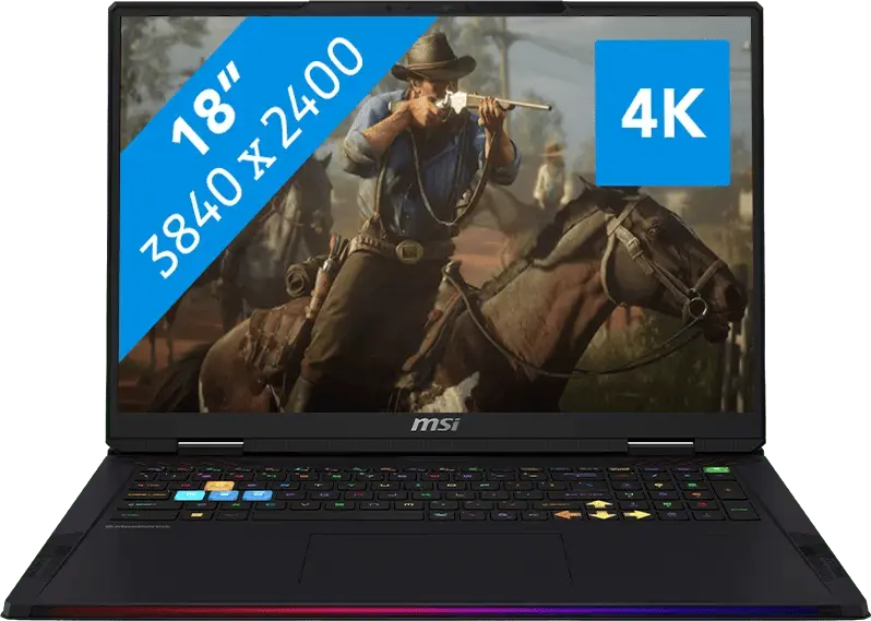 MSI Raider A18 HX - AMD Ryzen 9 8940HX - GeForce RTX 5070 Ti - 18 inch - 32 GB / 1 TB - Zwart