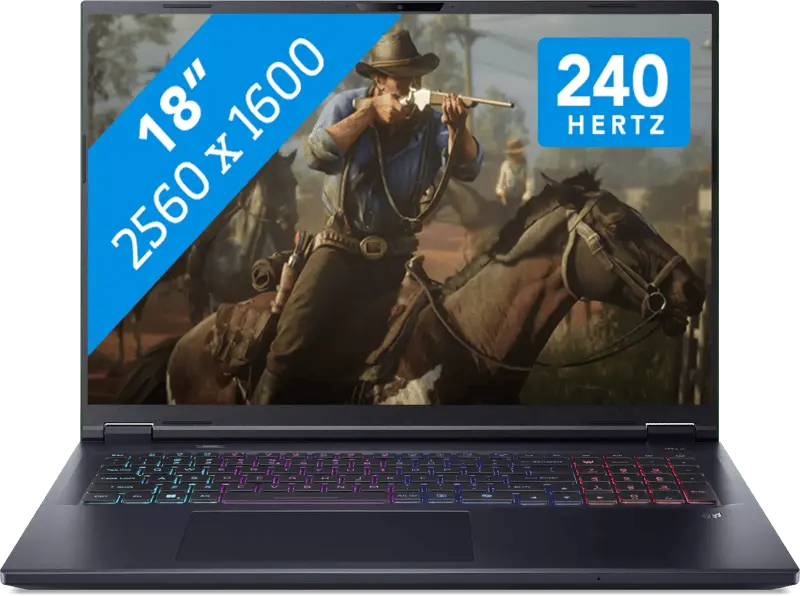 Acer Predator Helios Neo 18 AI 2025 - Intel Core Ultra 9 275HX - GeForce RTX 5070 Ti - 18 inch - 32 GB / 2 TB - Zwart