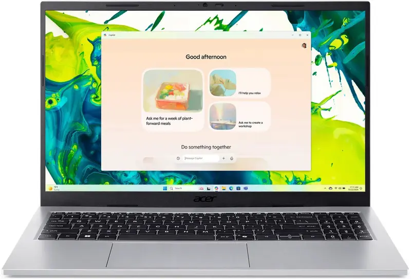 Acer Aspire Go 15 AG15-72P-780E Intel Core 7 150U Laptop 39,6 cm (15.6") Full HD 16 GB DDR4-SDRAM 512 GB SSD Wi-Fi 6 (802.11ax) Windows 11 Home Zilver