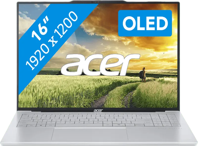 Acer Swift Air OLED 2025 - AMD Ryzen AI 5 330 - 16 inch - 16 GB / 1 TB - Zilver