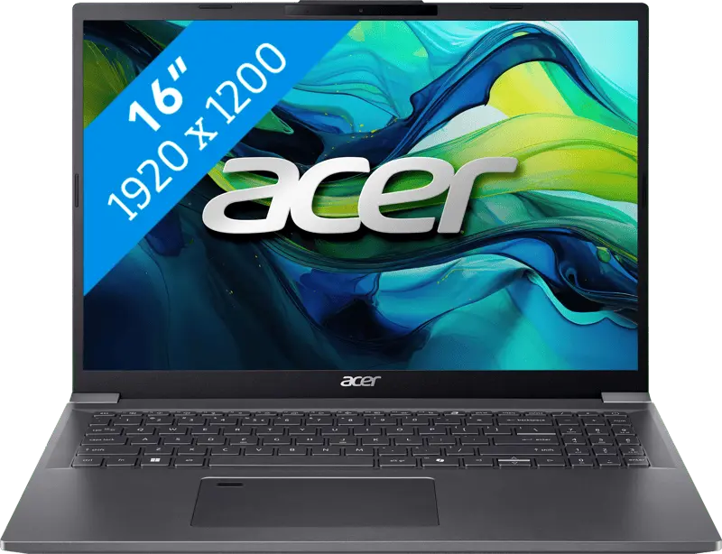 Acer Aspire 16 2024 - Intel Core 5 115U - 16 inch - 16 GB / 512 GB - Grijs
