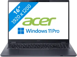 Acer TravelMate P4 16 2025 - Intel Core Ultra 5 225U - 16 inch - 16 GB / 512 GB - Blauw