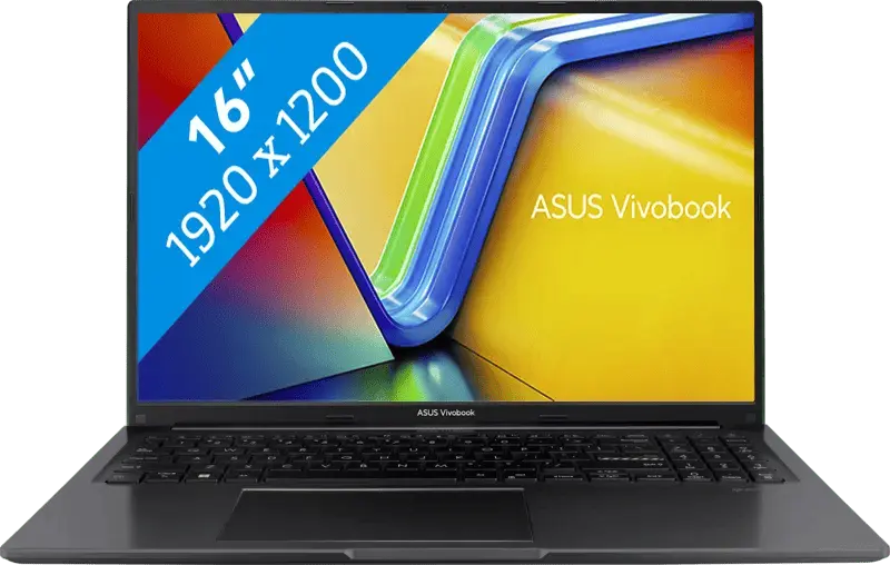 ASUS Vivobook 16 2024 - AMD Ryzen 5 7430U - 16 inch - 16 GB / 512 GB - Zwart