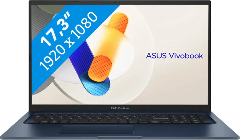 ASUS Vivobook 17 2023 - Intel Core 7 150U - 17,3 inch - 16 GB / 1 TB - Blauw