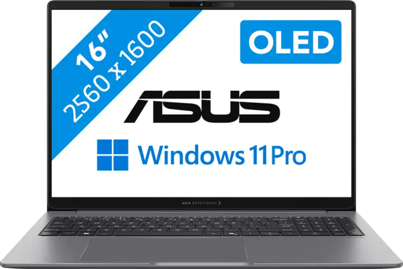 ASUS ExpertBook P5 G2 16 OLED 2026 - AMD Ryzen AI 7 445 - 16 inch - 32 GB / 1 TB - Grijs