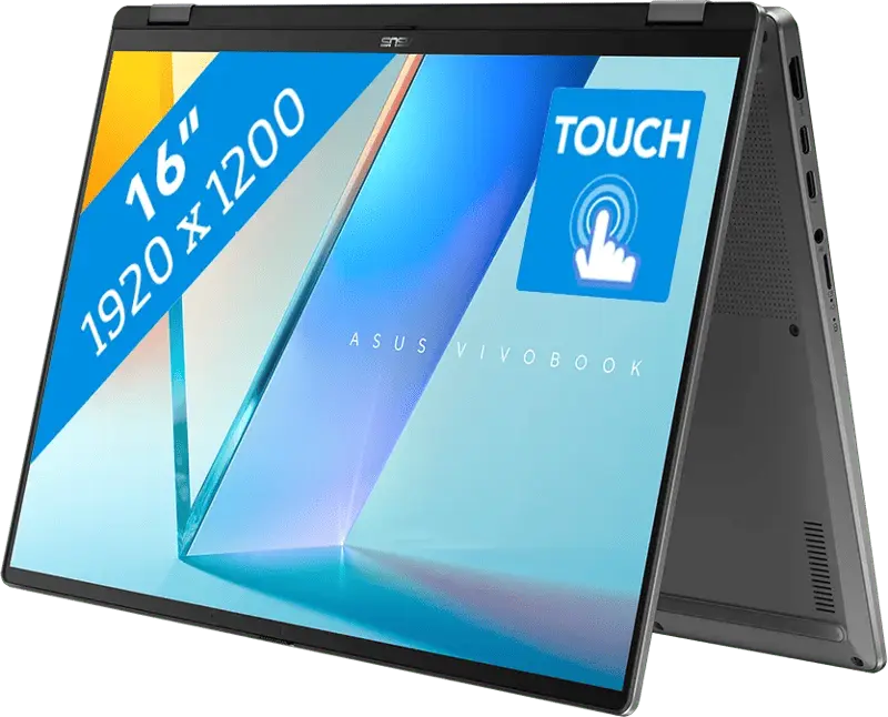 ASUS Vivobook 16 Flip OLED 2025 - Intel Core Ultra 7 258V - 16 inch - 32 GB / 1 TB - Zwart