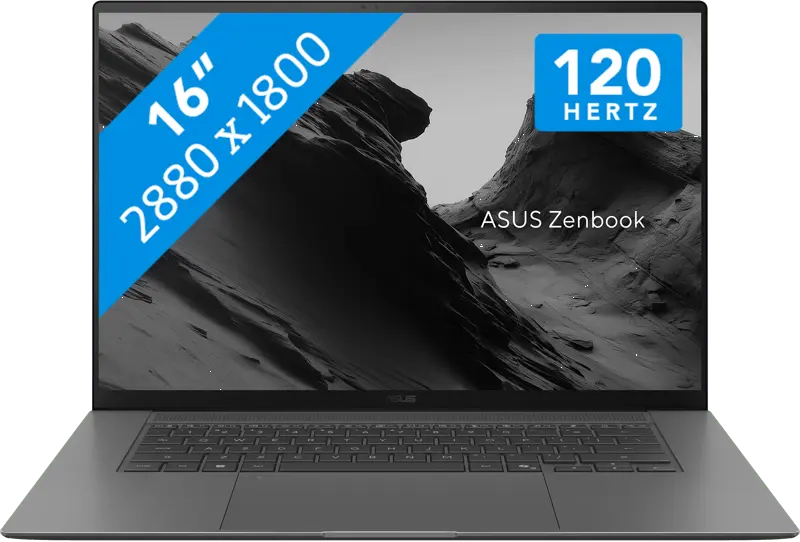 ASUS Vivobook S16 OLED 2026 - AMD Ryzen 7 260 - 16 inch - 16 GB / 512 GB - Zilver