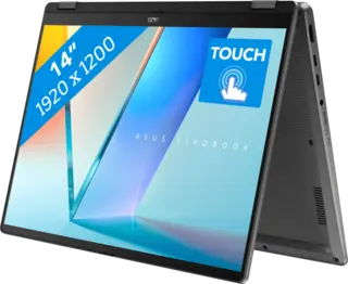 ASUS Vivobook 14 Flip 2025 - Intel Core Ultra 7 256V - 14 inch - 16 GB / 512 GB - Grijs