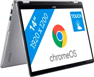 Acer Chromebook Spin 314 2024 - Intel N100 - 14 inch - 8 GB / 128 GB - Zilver