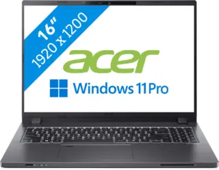 Acer TravelMate P2 16 2025 - Intel Core Ultra 5 115U - 16 inch - 16 GB / 512 GB - Grijs