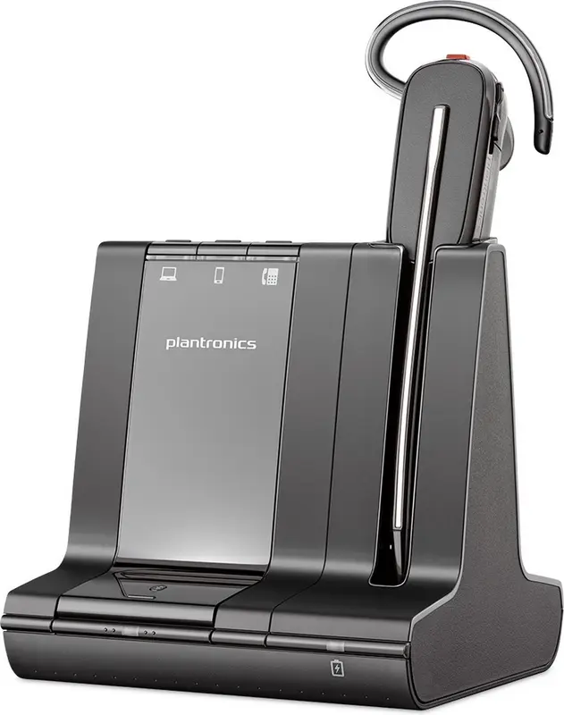 POLY 211819-11 hoofdtelefoon/headset Bedraad en draadloos Kantoor/callcenter Bluetooth Zwart