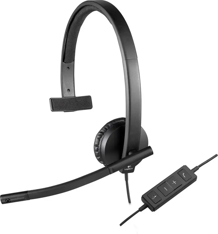 Logitech H570e Mono Zwart