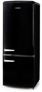 DOMO DO91706R Retro Koel-Vriescombinatie - Energieklasse D - 191 L - Zwart