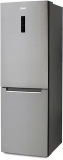 DOMO DO91337C Koelvriescombinatie - Koelkast met Diepvriezer - No Frost - B - 323 L - Inox