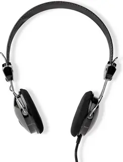Nedis Bedrade On-ear Koptelefoon - 3,5 mm - Kabellengte: 1.10 m - Zwart