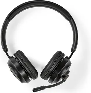 Nedis PC-Headset - On-Ear - Stereo - Bluetooth - Opvouwbare microfoon - Zwart