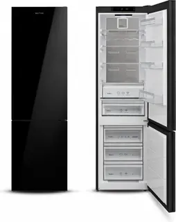 Vestfrost Koel-Vriescombinatie VR-FB383-2H0B - No*Frost - Zwart Glasdeur - 367 L - MaxiFresh Lade - 0 °C Lade - Alarm