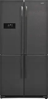 Vestfrost VR-FW916-1E0D - Koel-vriescombinatie - Black RVS - 588 Liter - ijsblokjesproductie - Maxi-Fresh filter - 0 ° compartiment - NoFrost - ION technologie