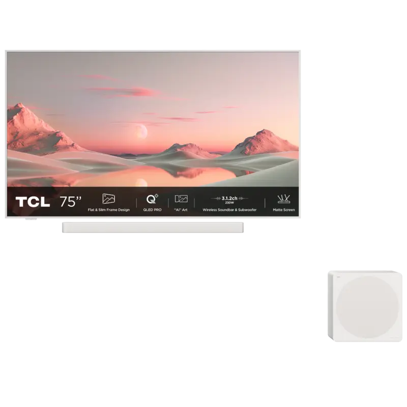 TCL 75A300 PRO NXTVision - Ultra HD 4K - QLED-tv - 75 inch - 2024