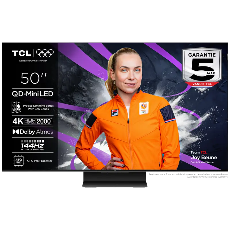 TCL 50C7K - Ultra HD 4K - Mini-led-tv - 50 inch - 2025