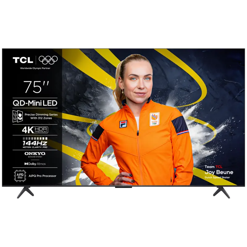 TCL 75C6K - Ultra HD 4K - Mini-led-tv - 75 inch - 2025