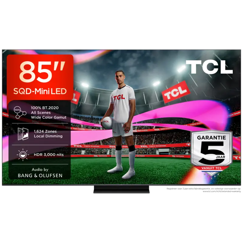 TCL 85C7L SQD-Mini-led - Ultra HD 4K - Mini-led-tv - 85 inch - 2026