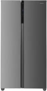 Heinner HSBS-H442NFXE++ Amerikaanse Side-by-Side Koelkast – 442 L – Full No Frost – Deur-open Alarm – LED Touch Display – Smart Eco Functie – RVS – 5 Jaar Garantie