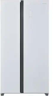 Heinner HSBS-H442NFGWHE++ Amerikaanse Side-by-Side Koelkast – 442 L – Full No Frost – Deur-open Alarm – LED Touch Display – Smart Eco Functie – Wit – 5 Jaar Garantie