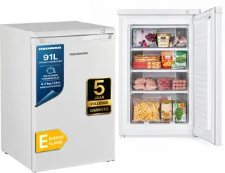 Heinner HFF-HM91E++ Tafelmodel Vrieskast – 91 L – Instelbare Mechanische Thermostaat – Omkeerbare Deur – Wit – 5 Jaar Garantie