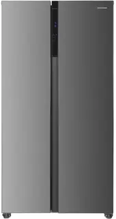 Heinner HSBS-HM532NFXE++ Amerikaanse Side-by-Side Koelkast 532 L – Full No Frost – LED Touch Display – Super Vriezen – Deur-open Alarm – RVS – 5 Jaar Garantie