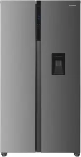Heinner HSBS-HM529NFXWDE++ Amerikaanse Side-by-Side Koelkast 529 L – Full No Frost – Waterdispenser – LED Touch Display – Dual Inverter – RVS – 5 Jaar Garantie