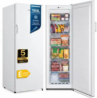 Heinner HFF-HS194NFE++ Vrieskast – 194 L – No Frost – Multi Airflow Systeem – Supervriesfunctie – Deuralarm – Wit – 5 Jaar Garantie