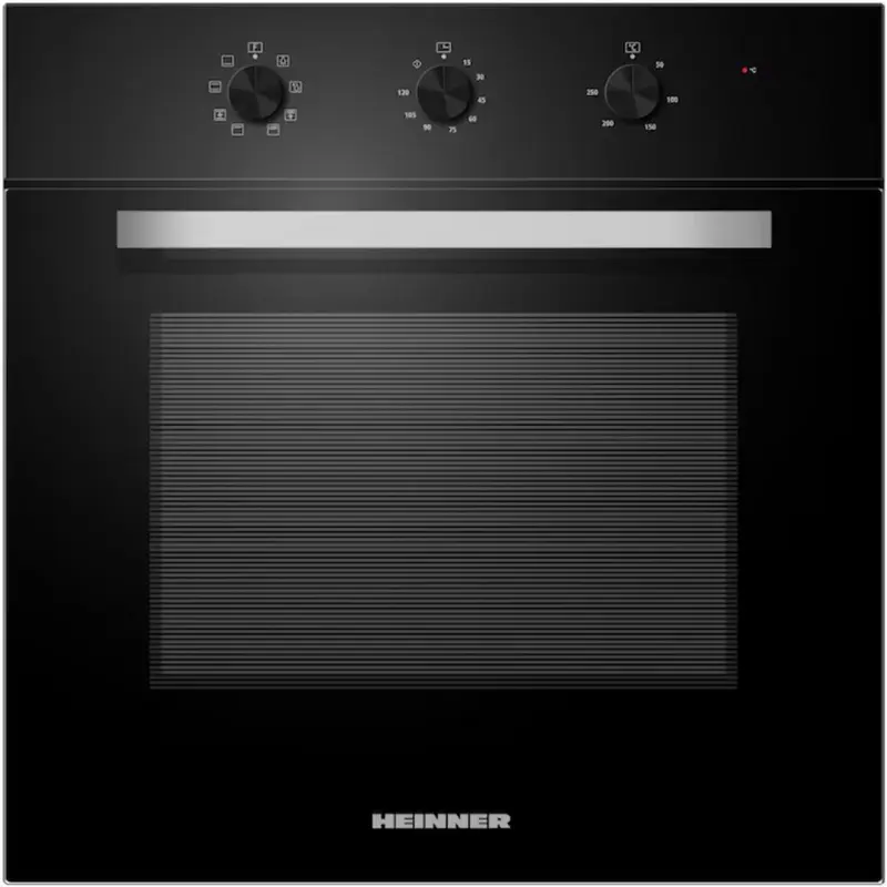 Heinner HBO-M659GC-GBK Inbouw Oven – Elektrisch – 65 L – Energieklasse A – Heteluchtfunctie – Grill – 8 Functies – Zwart Glas – 5 Jaar Garantie