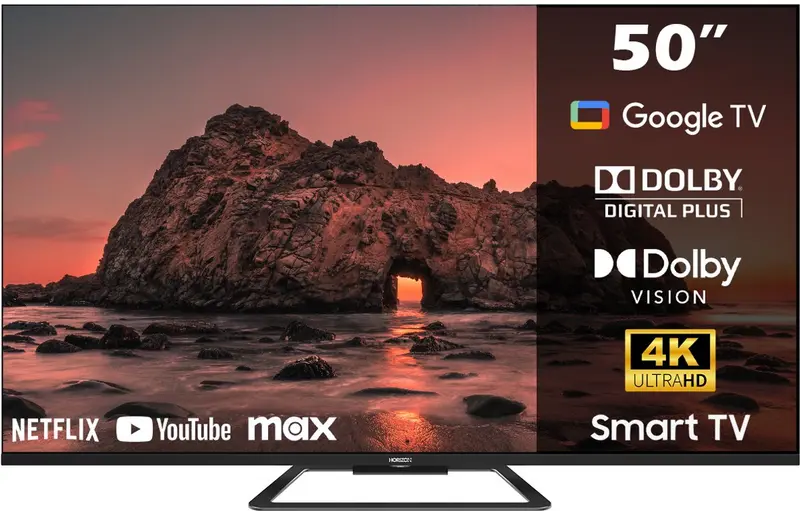 Horizon XT Line 50HQ8590U/D Google TV 50 Inch – 4K Ultra HD QLED – Voice Assistant – Google Cast – 2024