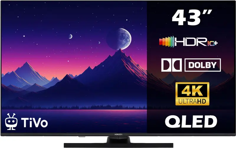 Horizon 43HQ8560U/D QLED Smart TiVo TV 43 Inch – 4K Ultra HD – Dolby Atmos – Zeer Smal Design – 2024