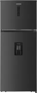 Heinner HF-HM413NFDXWDE++ Koel-vriescombinatie met Waterdispenser 413 L – Full No Frost – Inverter – LED Touch Display – Power Cool – Inox Antraciet – 5 Jaar Garantie